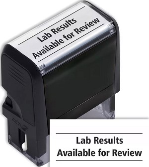LAB RESULTS AVAILABLE FOR REVIEW Stamp 