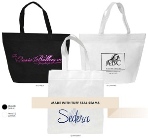 White LAMINATED NON-WOVEN PP TUFF SEAL SHOPPING BAG 