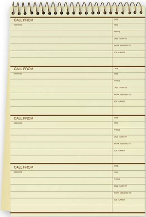6 Phone Record Books 
