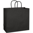 Black 14 x 6 x 13 1/2 Turn Top Shopper 