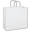 White Turn-Top Shopper 14 x 6 x 13 1/2 