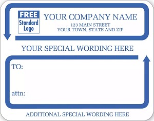 labels printed on durable smudge-resistant stock 