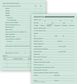 Dental Registration Form 
