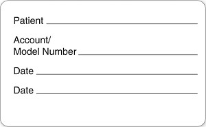 Patient Model Box Labels  