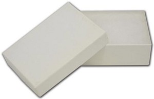White Krome Jewelry Box 2 1/2 x 1 1/2 x 7/8 