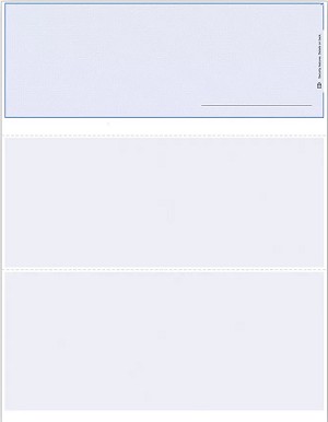Blank Check Stock with Signature Line Top Check 
