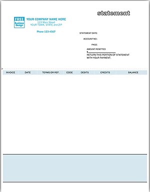 Ideal for monthly billing 