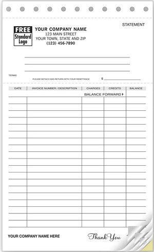 Lined Statement with Ledger 