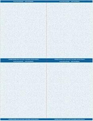 Laser Prescription Rx Paper Quadrant Format High Security 