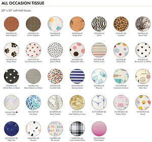  ALL OCCASION 20 x 30 TISSUE select pattern 