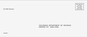 Colorado Balance Due Tax Envelope 