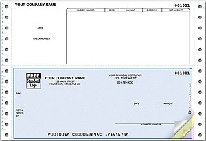 Continuous Printer Bottom Accounts Payable Check 