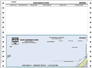 Continuous Printer Accounts Payable Check 