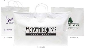 HIGH DENSITY 12 x 10 x 14 FOOD SERVICE POLY SHOPPER 