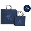 Navy 14 x 6 x 13 1/2 Turn Top Shopper 
