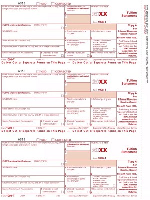 IRS Approved 1098-T Federal Copy A Tax Form 