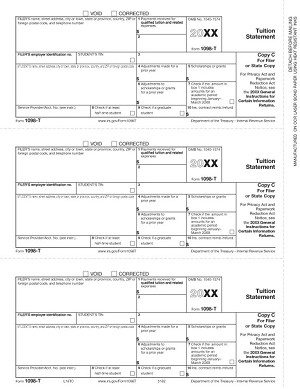 IRS Approved 1098-T Filer Copy C Laser Tax Form 
