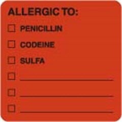 Allergic to penicillin codeine sulfa 